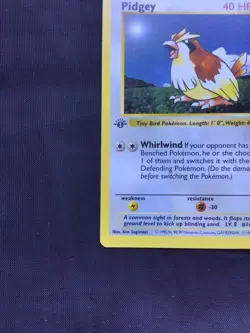 Pokemon Cards: Base Set 1st Edition Common: Pidgey 57/102 - Image 5