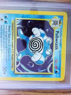 Poliwrath 13/102 BASE SET Holofoil Rare Graded Pokemon Card - PSA 7 - Image 2