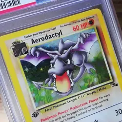 Aerodactyl 1/62 FOSSIL Holo Rare Graded Pokemon Card - PSA 4 - 1st Edition - Image 2