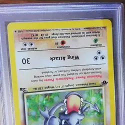 Aerodactyl 1/62 FOSSIL Holo Rare Graded Pokemon Card - PSA 4 - 1st Edition - Image 4