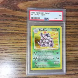Nidoking 11/102 Base Set Holo Graded Pokemon Card - PSA 7 - Image 1