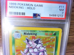 Nidoking 11/102 Base Set Holo Graded Pokemon Card - PSA 7 - Image 2