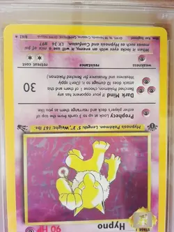 1st Edition Hypno 8/62 FOSSIL SET Holo Rare Graded Pokemon Card - PSA 7 - Image 3