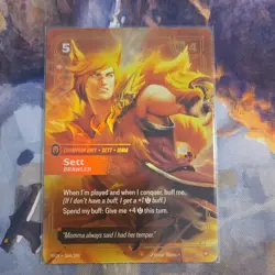 League of Legends Sett Brawler Champion Unit Card OGN 164/298 - Image 1