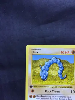 Pokemon Cards: Base Set 1st Edition Common: Onix 56/102 - Image 2
