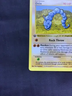 Pokemon Cards: Base Set 1st Edition Common: Onix 56/102 - Image 5