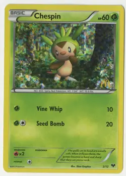 Pokemon - Chespin (McDonald's Collection 2014 holo promo card - 2/12) - Image 1