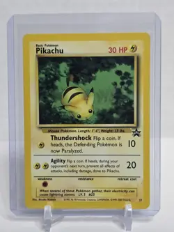PIKACHU - 27 - Black Star Promo - Pokemon Card - NM/MT condition - Image 1
