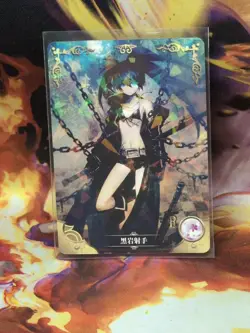 Goddess Story BLACK ROCK SHOOTER Anime Foil Pre-Owned Rare HTF Card#NS-2M01-163 - Image 1