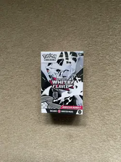 Pokemon Trading Card Game Scarlet and Violet White Flare 6 Booster Pack Bundle - Image 1