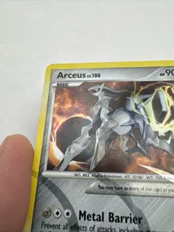 Arceus Lv. 100 AR9 Platinum Holo Rare Pokemon Card TCG LP - Image 2