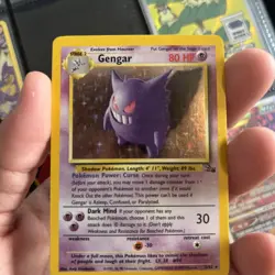 Pokemon Gengar 5/62 Fossil Holo Rare Unlimited English 1999 TCG Card - Image 1