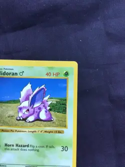 Pokemon Cards: Base Set 1st Edition Common: Nidoran M 55/102 - Image 3