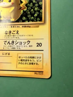 Ivy Pikachu NON-GLOSSY Promo No. 025 Japanese Pokemon Card Ken Sugimori - Image 5