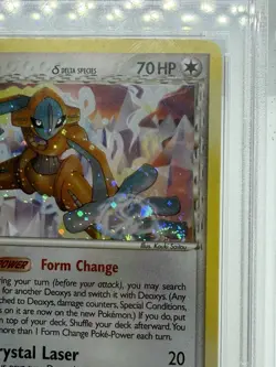 Pokemon 2006 Pop Series 4 Deoxys Holo Card #2/17 PSA 6 ~ 🌀HAND SWIRL🌀 - Image 2