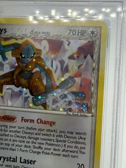 Pokemon 2006 Pop Series 4 Deoxys Holo Card #2/17 PSA 6 ~ 🌀HAND SWIRL🌀 - Image 3