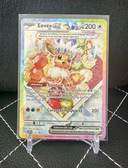 Pokemon TCG Eevee EX 174 Prismatic Evolutions SPC Promo Card (NM Condition) - Image 1