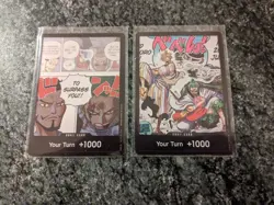 One Piece Card Game WINGS OF THE CAPTAIN OP-06 DON Special Art x2 Zoro & Sanji 2 - Image 1