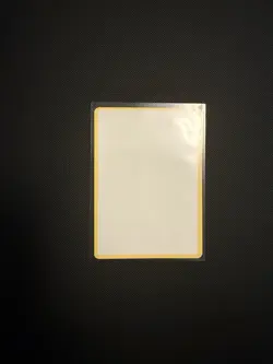 Pokemon Card Yellow Border Blank Misprint Card - Image 1