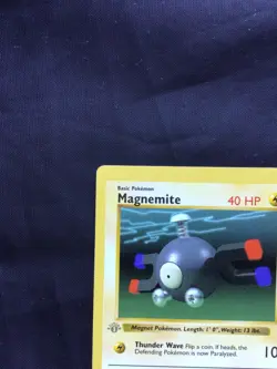 Pokemon Cards: Base Set 1st Edition Common: Magnemite 53/102 - Image 2