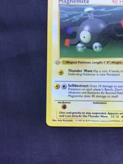 Pokemon Cards: Base Set 1st Edition Common: Magnemite 53/102 - Image 5