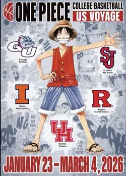 One Piece Monkey.D.Luffy US College Basketball Promo Card PRESALE - Image 1