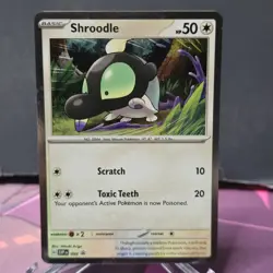 *Swirl* Shroodle 099 Cosmos Holo Black Star Promo SVP Pokemon Card NM - Image 1