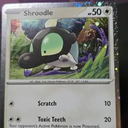 *Swirl* Shroodle 099 Cosmos Holo Black Star Promo SVP Pokemon Card NM - Image 3
