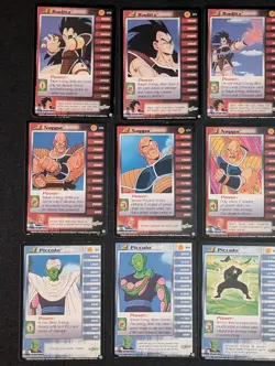 Dragon Ball Z CCG - Saiyan Saga Personality Card Lot - High Tech plus extra rare - Image 2