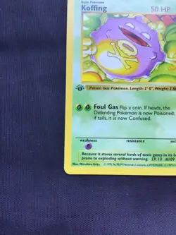Pokemon Cards: Base Set 1st Edition Common: Koffing 51/102 - Image 5