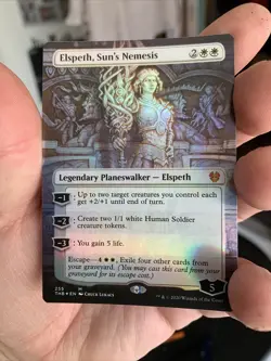 MTG - Elspeth, Sun's Nemesis - THB 255 extended art Foil showcase - near mint - Image 1