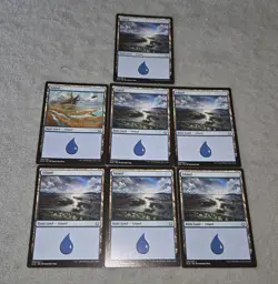 Lot Of 7 Kaladesh Island Basic Land - Blue - Magic The Gathering - Image 1
