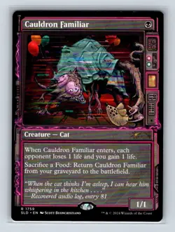 Cauldron Familiar #1759 Regular RARE MTG Secret Lair Drop - Image 1