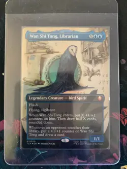 MTG - Wan Shi Tong, Librarian - FOIL Borderless Mythic #320 - Avatar: TLA NM - Image 1