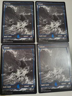 MTG INNISTRAD 4x ISLANDS MIDNIGHT HUNT LAND FULL ART 270 EX-MINT FREE SHIP!! - Image 1