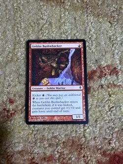 Goblin Bushwhacker: MtG Magic the Gathering Zendikar Common - Image 1