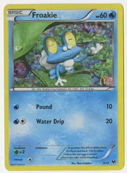 Pokemon - Froakie (McDonald's Collection 2014 holo promo card - 4/12) - Image 1