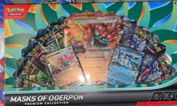 Masks of Ogerpon ex Scarlet & Violet Pokemon Premium Collection BOX 10 boosters - Image 1