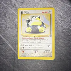 Pokemon TCG Snorlax 27/64 Jungle Unlimited Non-Holo Rare 1999 - Image 2