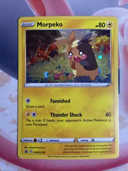 HD Swirl Cosmos Holo Morpeko SWSH116 SWSH - Black Star Promo - Image 2