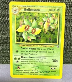 Bellossom Neo Genesis Unlimited Holo Rare 3/111 LP Pokemon TCG English - Image 1