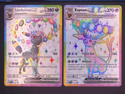 Umbreon ex 176 & Espeon ex 175 Promos Prismatic Evolutions Pokemon TCG - Image 1