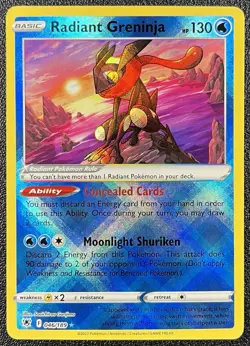 Pokemon TCG Radiant Greninja 046/189 Astral Radiance Holo - Image 1