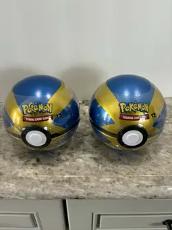 Pokemon Quick Ball Pokeball Tin J21 And A24 Both New J21 Has Dents. - Image 1