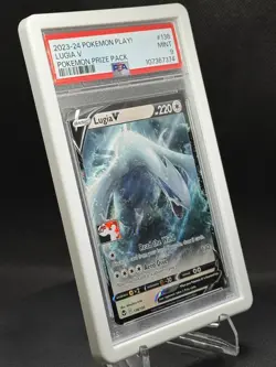 🌊 Pokemon TCG - Lugia V 138/195 - Silver Tempest - Play! Prize Pack - PSA 9 - Image 3