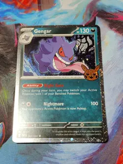 Gengar (Cosmos Holo) 057/091 Trick or Trade Booster 2024 Holo Pokemon - Image 1
