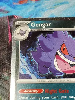 Gengar (Cosmos Holo) 057/091 Trick or Trade Booster 2024 Holo Pokemon - Image 2