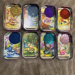 Complete Set of 8 Pokemon Prismatic Evolutions Mini Tins Eeveelutions w/ Coins - Image 2
