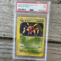 PSA 7 Ariados Holo #H3 2003 Pokemon Aquapolis 87753514 - Image 1