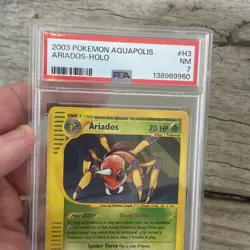 PSA 7 Ariados Holo #H3 2003 Pokemon Aquapolis 87753514 - Image 2